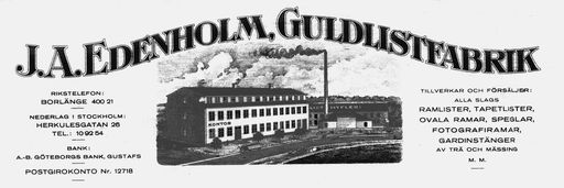 J.A. Edenholm Guldlistfabrik
