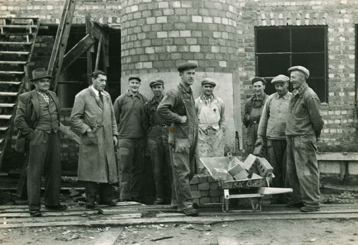 Skorsten till Panncentralen 1953